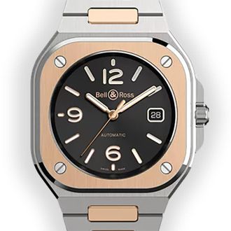 Bell & Ross BR 05 Automatic Black Dial Mens Watch BR05A-BL-STPG/SSG