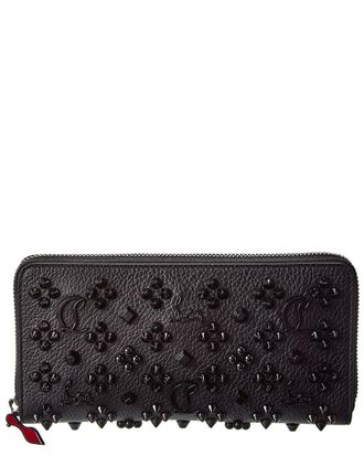 Christian Louboutin Panettone Studded Leather Zip Around Wallet