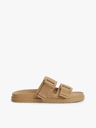 Tommy Hilfiger Webbing Strap Buckle Suede Sandals