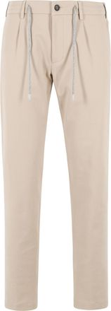 Eleventy Pantaloni Eleventy in cotone elasticizzato beige