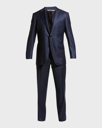 Canali Men & apos;s Solid Wool Two-Piece Suit