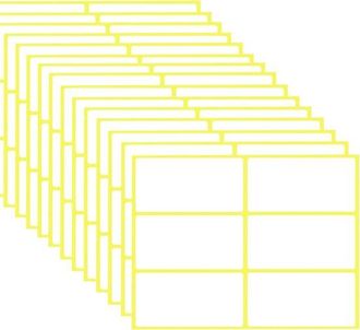 No Brand Un Juego De 90 Etiquetas Autoadhesivas Universales De 50 X 100 Mm, Adecuadas Para Oficinas, Cocinas, Mermeladas, Hogares Y Etiquetas De Direcciones