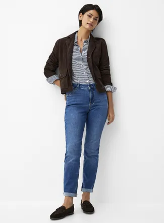 Contemporaine Womens Very stretchy faded jean Fit: Boyfriend, mid rise
