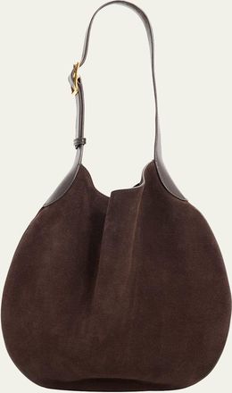 Nili Lotan Jagger Suede Shoulder Bag