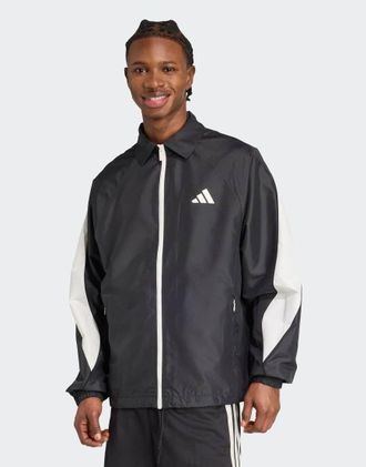 adidas adidas Performance - Stadium - Giacca sportiva nera / bianco sporco-Nero