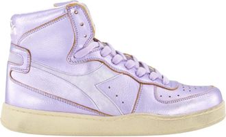 Diadora Metallic Basket Sneakers - Dames - Sneakers - Paars - 39 EU - Leer - Schoenen