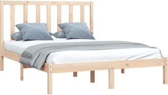 vidaXL Bed Frame without Mattress Solid Wood Pine 140x200 cm vidaXL