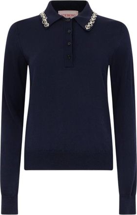 Iceberg Maglione Polo - - Knitwear - Donna - Blu - M
