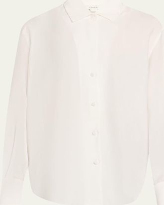 Vince Refined Twill Covered Button Shirt