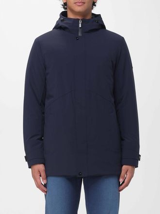 H&egrave;SKIMO Parka corto in nylon stretch con cappuccio imbottito antivento