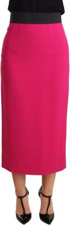 Dolce & Gabbana Midi Skirts - Dames - Midirokken - Roze - XS - Rayon - Rokken