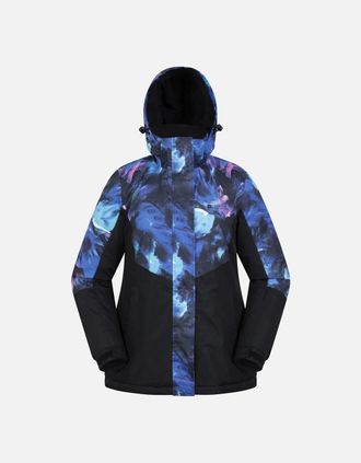 Mountain Warehouse Womens Mountain Warehouse Womens/Ladies Dawn II Printed Ski Jacket - Blue - Size: 12