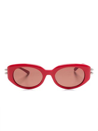 Alexander McQueen Eyewear Occhiali da sole AM0469S - Rosso