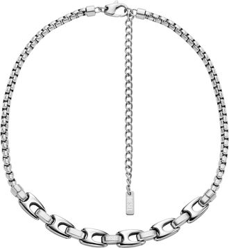Diesel Stainless steel chain necklace - Necklaces - Unisex - Silver