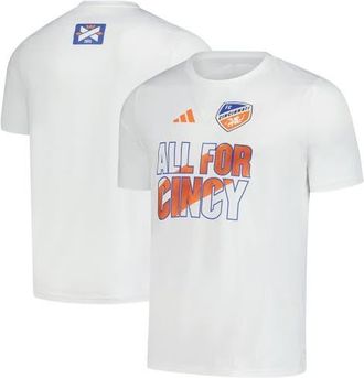 adidas Mens adidas White FC Cincinnati 2025 Jersey Hook AEROREADY T-Shirt at Nordstrom, Size Medium