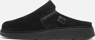 FitFlop Womens Gen-Ff Elasticated Suede Mules In Black