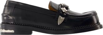 Toga Archives Womens Loafer Black Calfskin