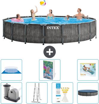 Intex Piscina Prism Frame Redonda - 549x122 Cm - 8-piezas S670
