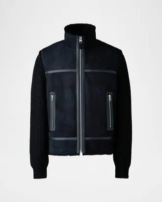 Mackage Men & apos;s Jonathan Mixed-Media Shearling Jacket