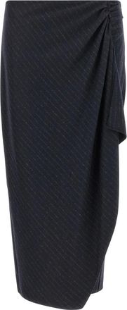Pinko Pinko, Rokken, Dames, Blauw, XS, Wol, Capena Rok