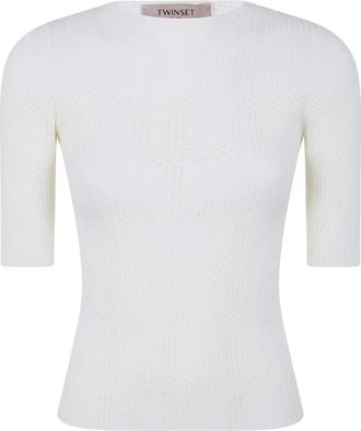 Twinset Truien & Vesten, Dames, Wit, L, Polyester, Maglia