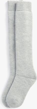 Barbour Womens Barbour WELLINGTON KNEE Sock Womens Socks Light Grey - Size: 4.5/5.5/5/4