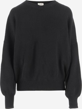 Khaite Black Wolfe cashmere jumper
