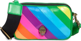 Kurt Geiger Kensington Leather Camera Bag in Green Multi at Nordstrom Rack