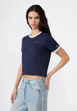 Champion Tanktop CHAMPION RINGER graphic fitted T-shirt, Damen, Gr. XL, nny, egt, Obermaterial: 100% Baumwolle, Tops Tanktop, sportlicher Stil, f&uuml;r sportliche 