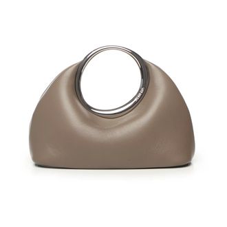 Jacquemus Handbags, female, Beige, Size: ONE SIZE Beige Leather Chain Shoulder Bag