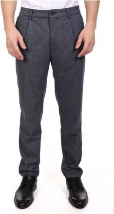 HUGO BOSS H-Kane Chino - Heren - Nette broeken - Blauw - M - Katoen - Broeken