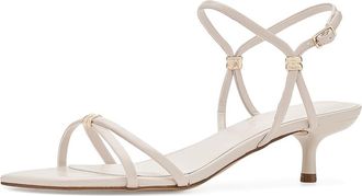 Calvin Klein Rivine Womens Sandals Ivory : 7.5 M, Leather