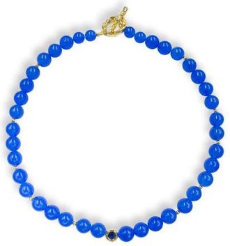 Classicharms Tia Royal Blue Chalcedony Choker Necklace at Nordstrom, Size Small