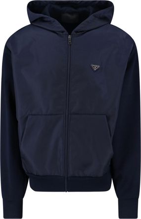 Prada Felpa Con Cappuccio Logo