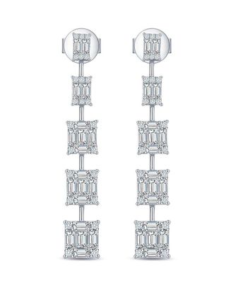 Sabrina Designs 14K 1.30 Ct. Tw. Diamond Baguette Drop Earrings