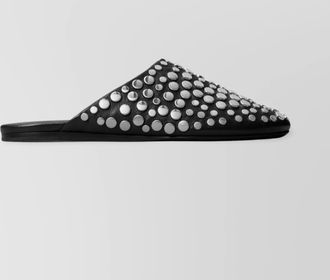 Tory Burch studded embellished leather mules