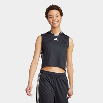 adidas Tanktop ADIDAS SPORTSWEAR W TIRO Q2 TK, Damen, Gr. XXL, schwarz-weiss (schwarz, wei&szlig;), Obermaterial: 100% Polyester, Tops Tanktop, sportliche Schnittf