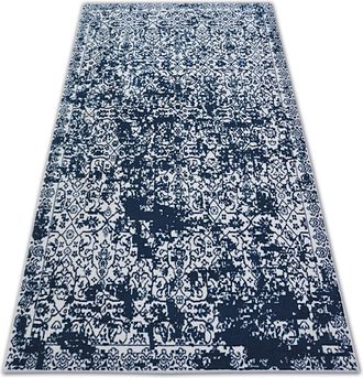 RugsX Rugsx - Alfombra Sense Micro 81260 - Vintage Blanco/azul Blue 120x170 Cm