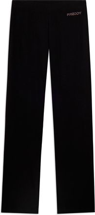 Freddy Pantaloni Sportivi Gamba Dritta con Cuciture a Cuore