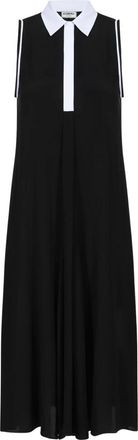 Iceberg Mouwloze Jurk met Relaxte Pasvorm - Dames - Casual kleedjes - Zwart - 2XS - Kleedjes