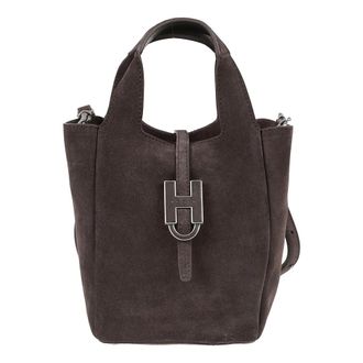 Hogan Trend Mini Shopping Bag - Dames - Handtassen - Bruin - ONE Size - Leer - Tassen