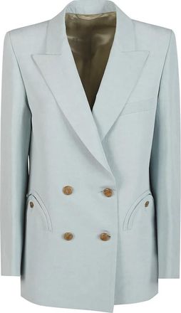 Blaz&eacute; Milano Zenith Everynight Blazer - Dames - Blazers - Blauw - M - Linnen - Jassen