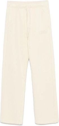 Autry Elastische taille geborduurde logo broek - Dames - Sweatpants - Beige - S - Broeken