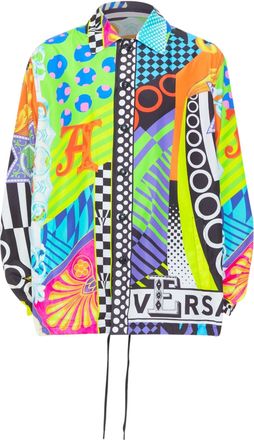 Versace 2020 Runway Pop Temple Shirt Jacket