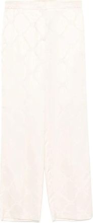 Twinset Witte Broek voor Vrouwen - Dames - Straight fit broeken - Wit - XL - Broeken