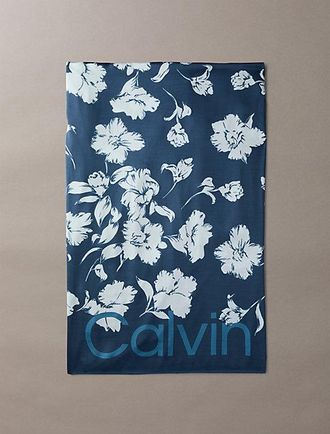 Calvin Klein Bufanda Cuadrada Con Logo Floral