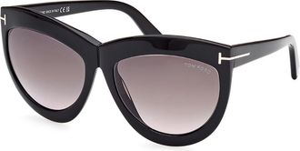 Tom Ford FT1112 DORIS 01B Womens Sunglasses Black Size 59