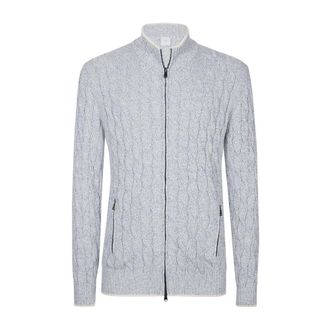 Eleventy Maglia Full Zip - male - Eleventy - Cardigans - White - 2XL - Knitwear