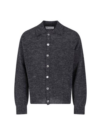 Our Legacy Grey Mazzy Alpaca-Blend Polo Shirt