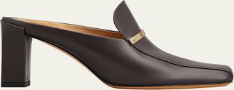 Tod's Leather Bar Loafer Mules